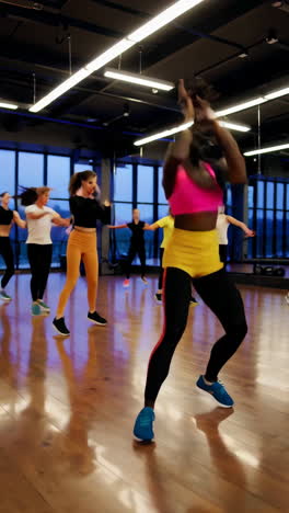 group dance fitness class