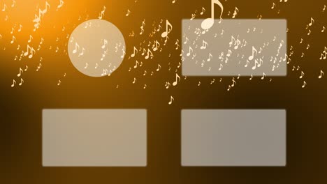 musical note particle gradation end card ending screen motion graphics