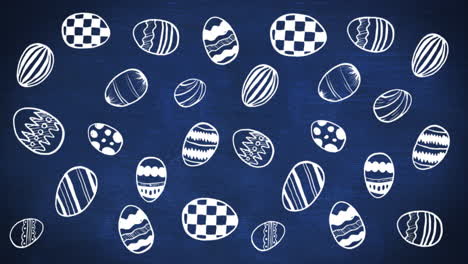 cute easter egg pattern animation 4k