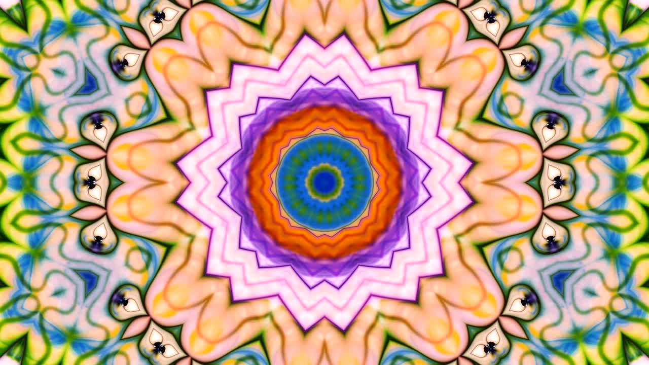 Movimento astratto di sfondo caleidoscopico colorato
