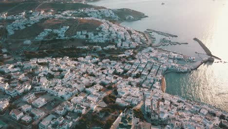 flight-in-Paros,-Naxos,-Antiparos-in-Greece