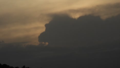 dramatic cloud time lapse at sunset