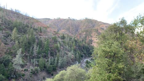 historic feather river canyon with plug bridges view