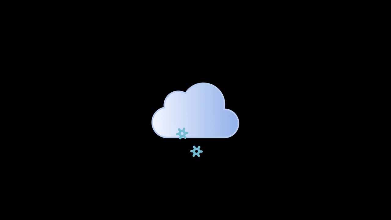 Snow Flake Weather Animation