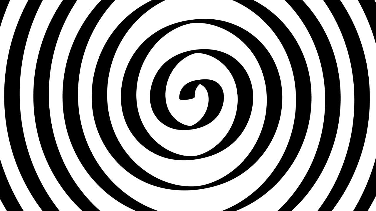 색 배경에 고립된 회전하는 곡선 나선형 애니메이션