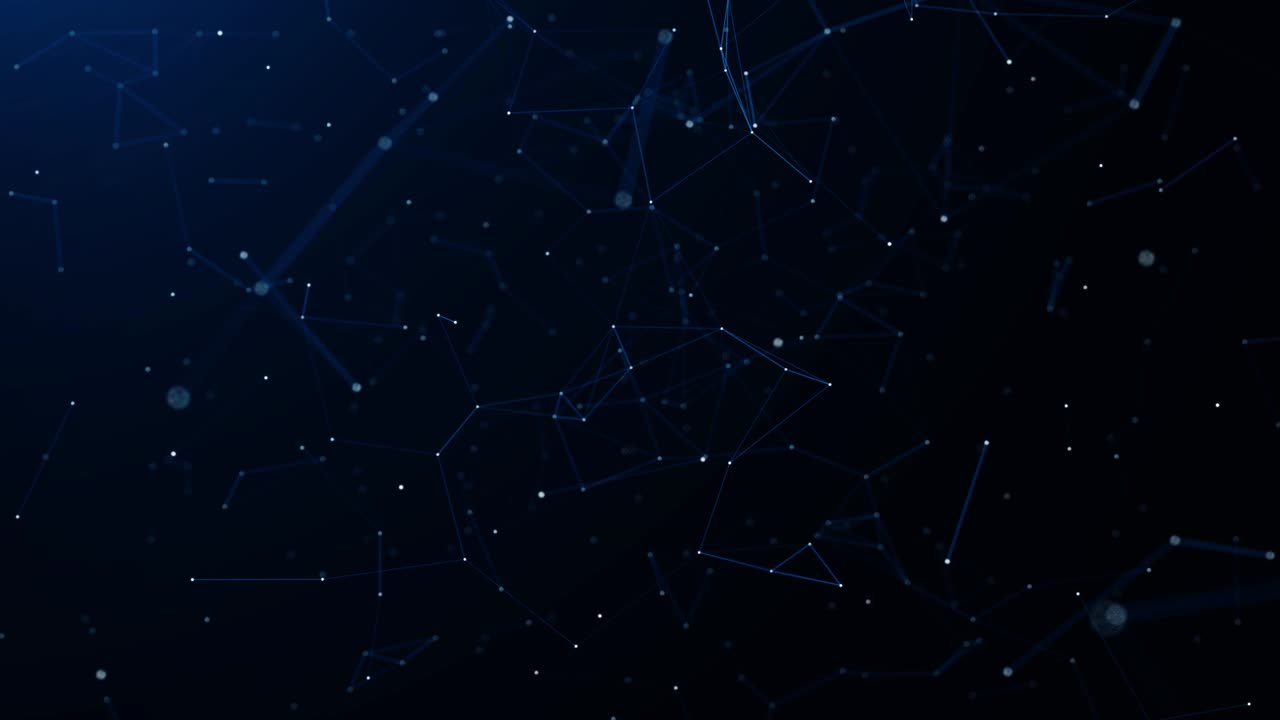 Business science technology connecting dots lines network or connection global communication network