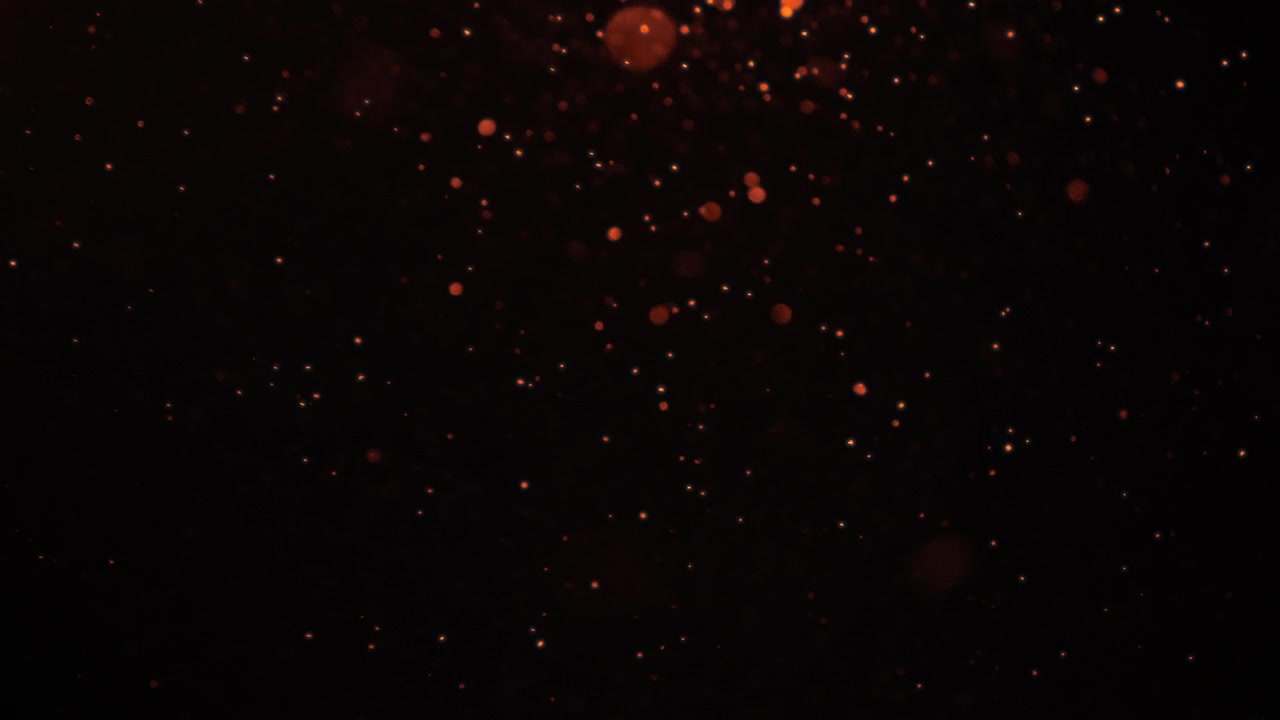 Red particles falling slowly