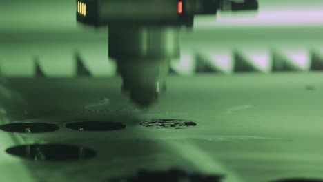 CNC-Laser-cutting-of-metal,-modern-industrial-technology.