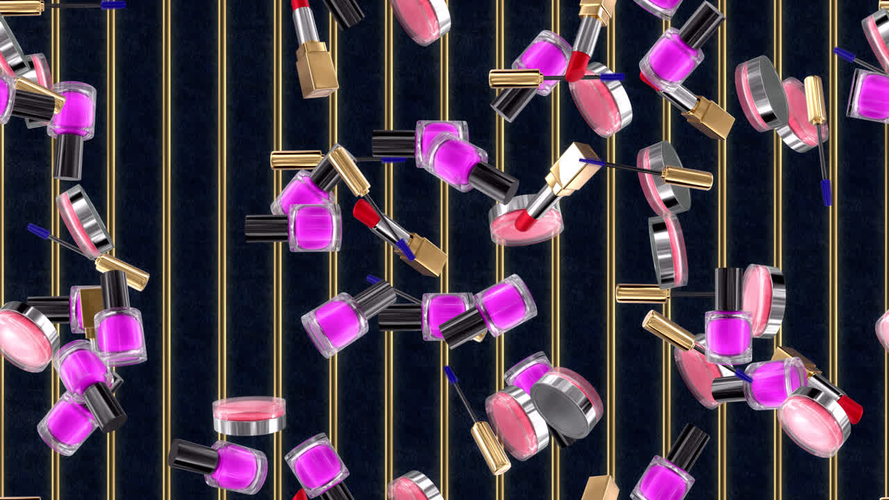 Make up Cosmetic loop tile swirling background Luxury