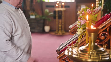 old man in church