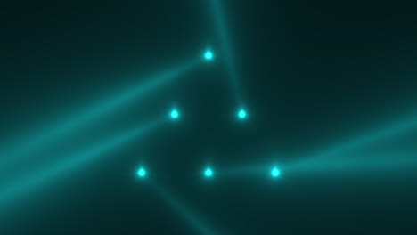 rayos de reflectores azules de neón brillantes en el escenario de la actuación de la discoteca