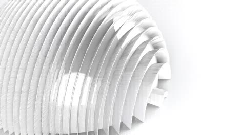 las rayas de la esfera blanca cambian de forma en un fondo abstracto diseño 3d fondo de moda 4k renderizar el espacio fantástico futurista
