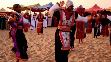 traditional dance performance in the desert