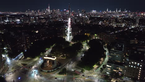 shot in brooklyn with the manhattan skyline in the background