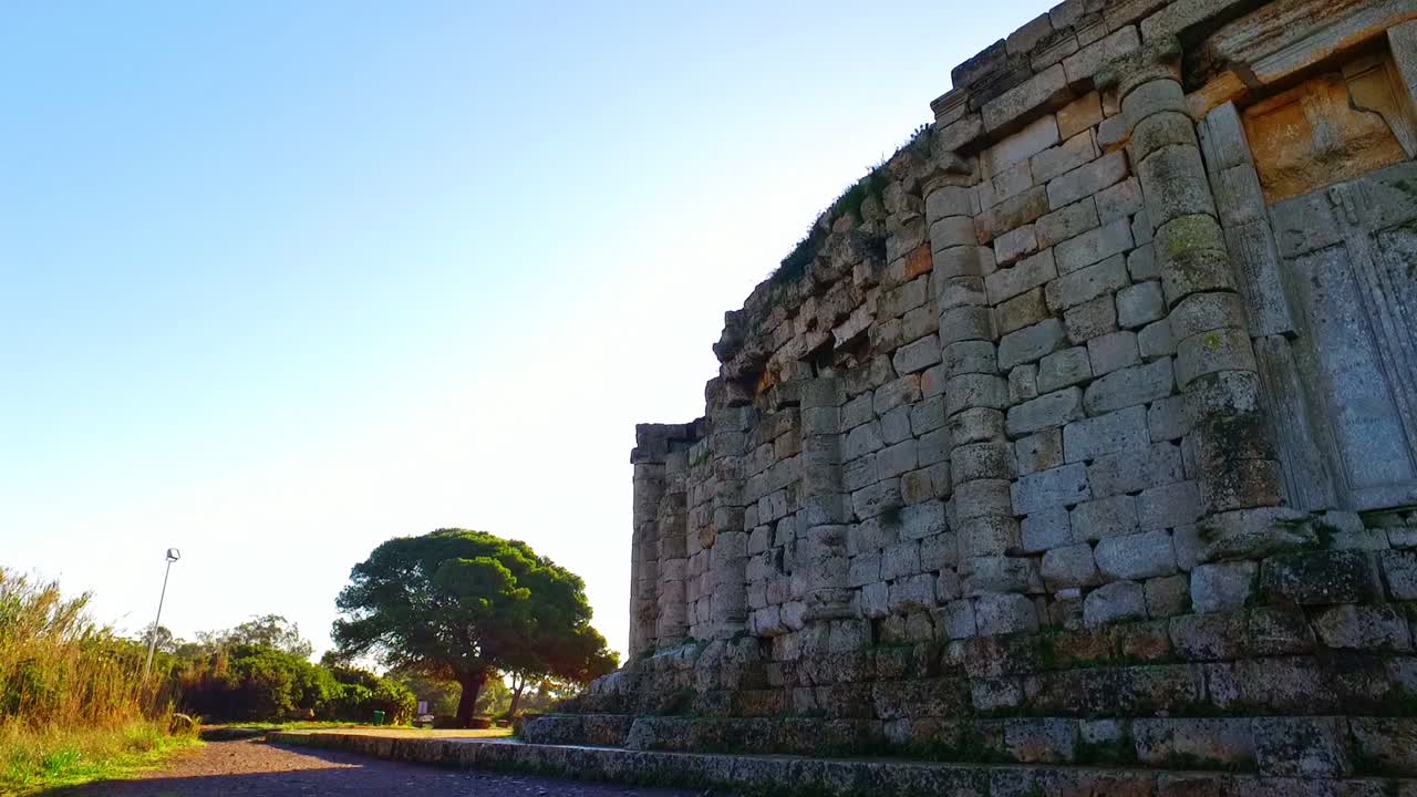 mausoleo real de mauritania argelia - cámara lenta