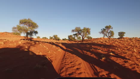 off road drive thru dessert of namibia