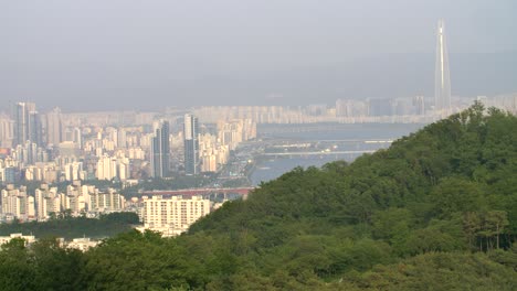 seoul skyline at sunset 04