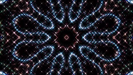 líneas brillantes que establecen el movimiento de la onda, coloridas, sobre un fondo negro