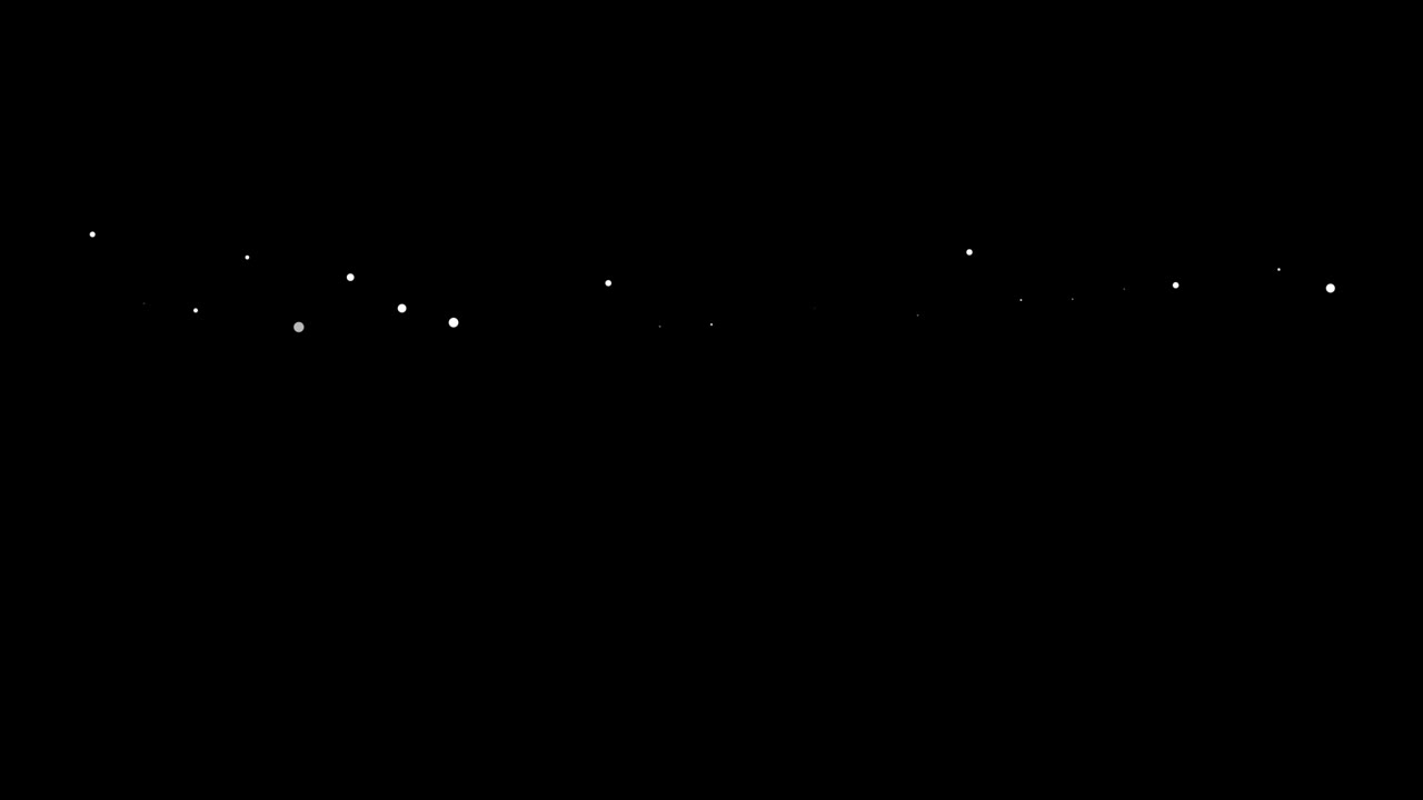 Premium stock video Animation of slow moving white dots, vertical