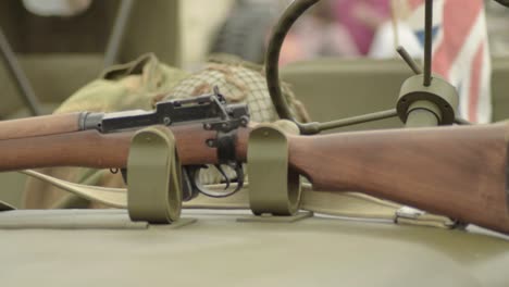 Rifle-on-army-vehicle-with-Union-Jack-flying