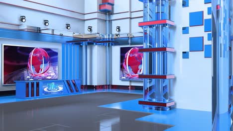 3d virtual tv studio news