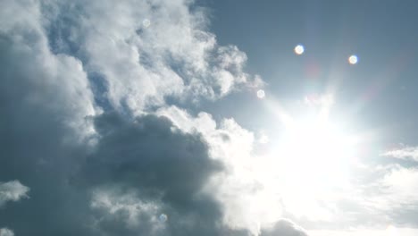 rain cloud revealing sunny clear sky time lapse