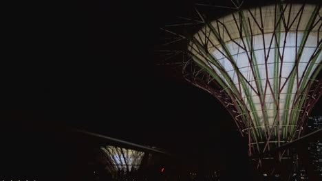 el bosque de los superárboles por la noche, singapur