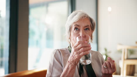 senior woman staying hydrated