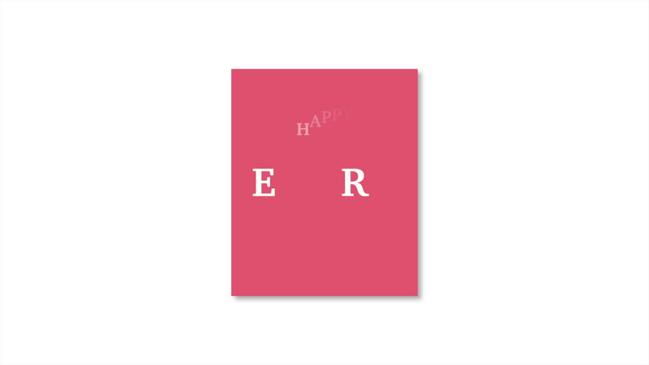 simple y elegante tarjeta de felicitación feliz pascua sobre fondo rojo