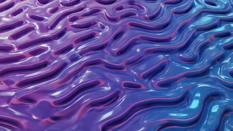 abstract wavy glossy fluid background with purple and blue gradients