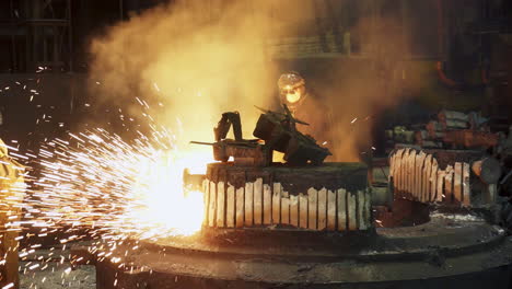 proceso de fundición de metales en fundición