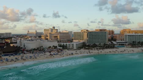 aerial view of luxury beachfront resort hotels