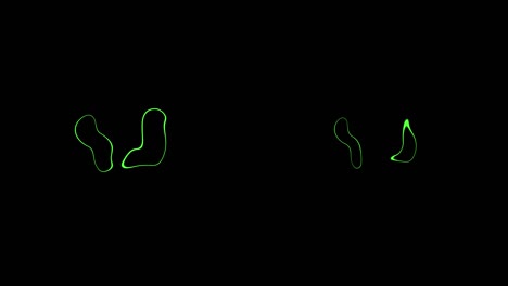 gráficos de movimiento de animación de bucle de propagación de círculo distorsionado