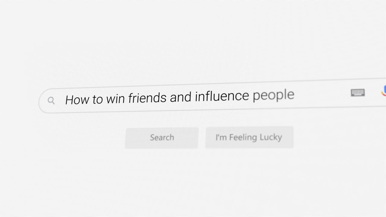 Searching for How to win friends and influence people on Internet browser