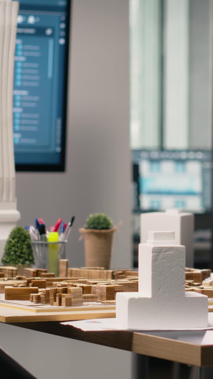 Vertical Video Business office used for property investment planning and project discussions