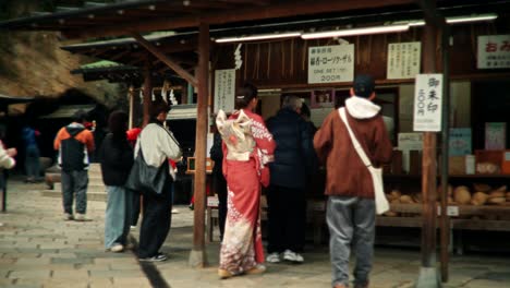 japanese kimono at a shrine market