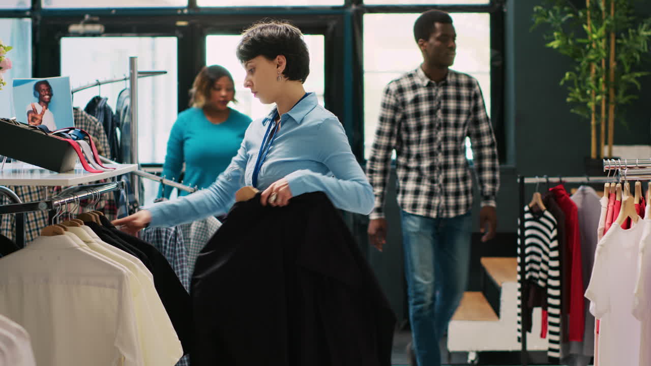 부티크 비주얼에서 일하는 매니저