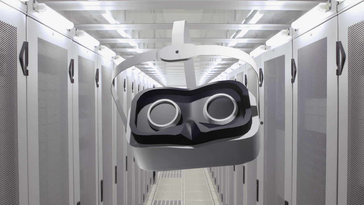 animación de auriculares vr a través de servidores de computadoras