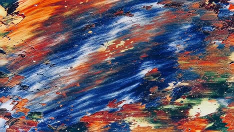 pintura abstractamente colorida