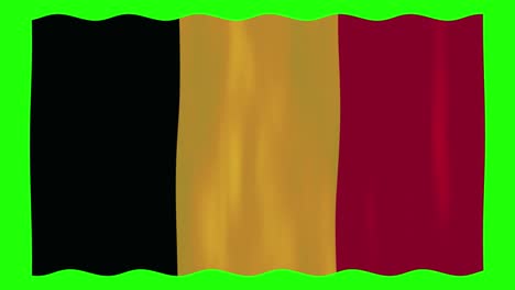 bandera de bélgica ondeando imágenes de archivo de pantalla de croma para fondos y texturas i bandera de país de bélgica ondeando video de stock