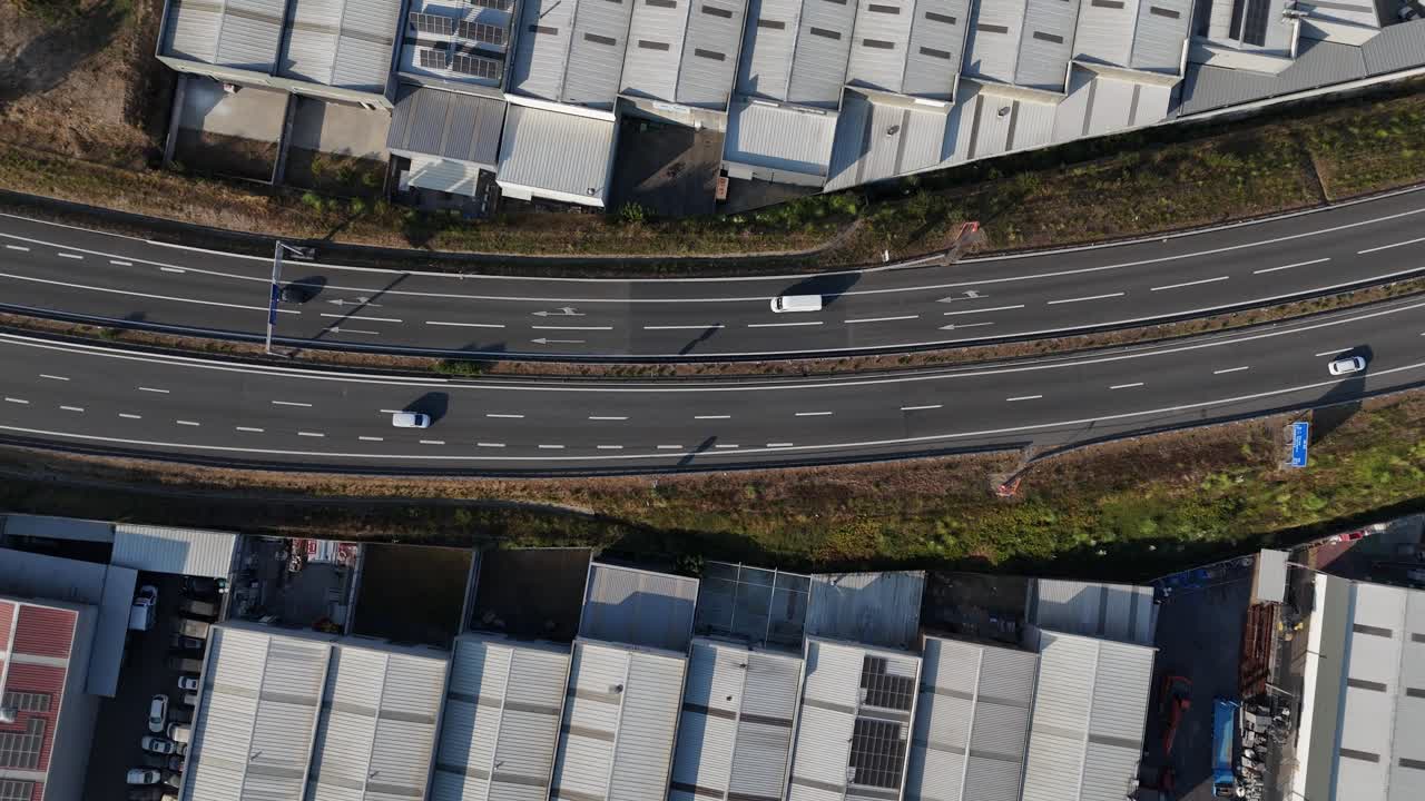 Industrial area next to an highway 2