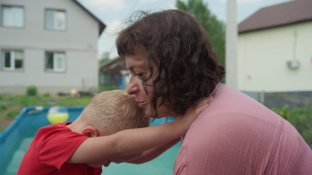 Child Comforted By Loving Mother, Emotional Healing Occurs Through Close Embrace And Soothing Words, Mother Provides Comforting Support To Her Crying Child With Gentle Touch And Calming Whispers