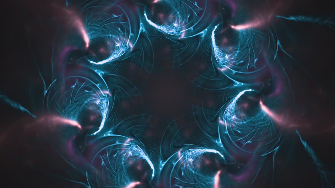 pacífico, tranquilo, multicolor, guía espiritual, fractal, azul, flor, mandala, extracto, reino, plano de fondo