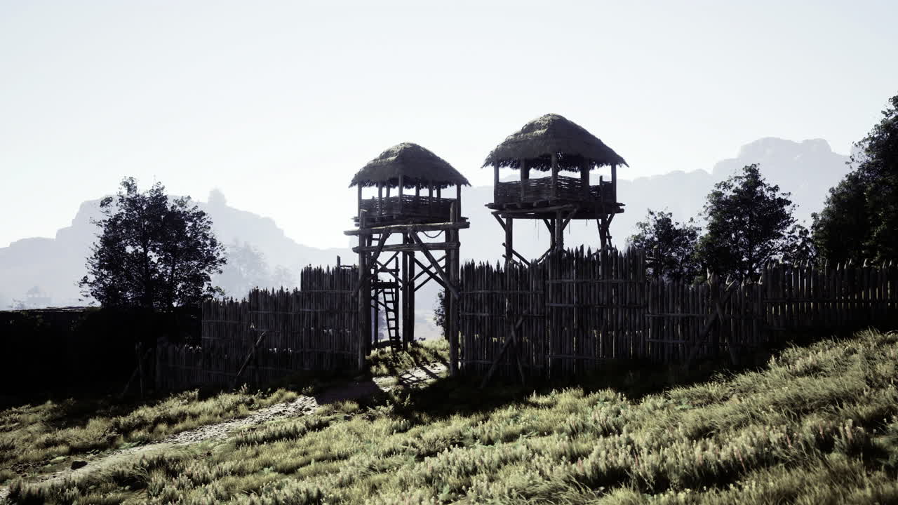 해가 뜨면 푸른 풍경을 내려다보는 역사적인 감시탑