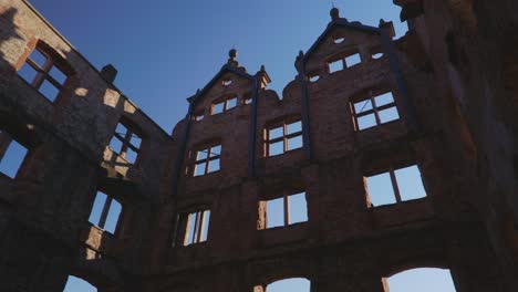 silhouette of large medieval arena ruins discovered in baden baden in 4k