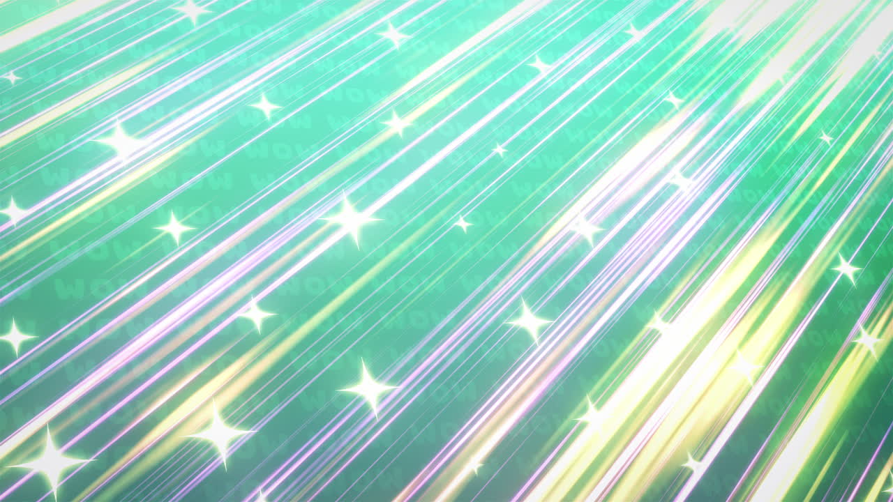 きらめく緑の光線