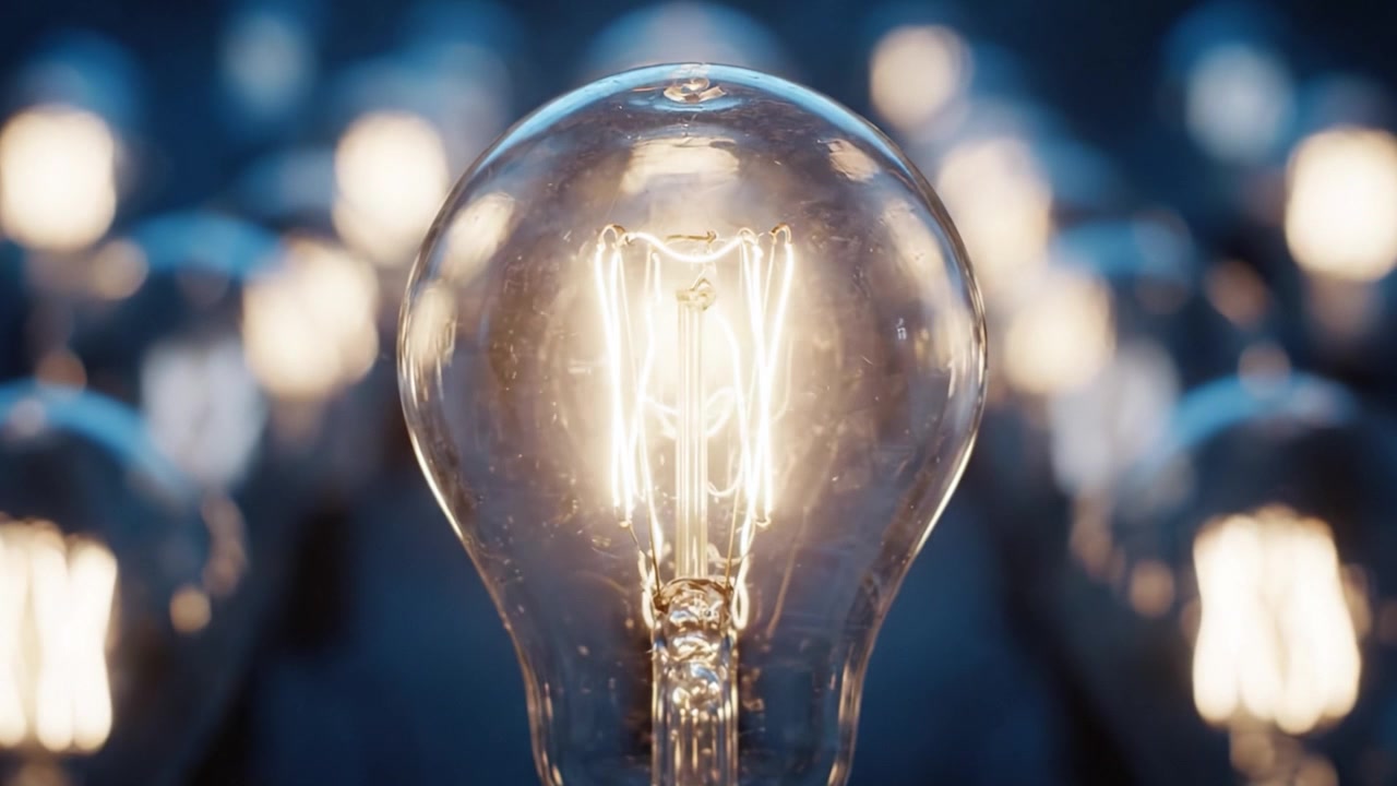 Uma Exibição Cativante de Lâmpadas Iluminadas, Mostrando o Brilho e a Elegância de Lanternas de Vidro Vintage em um Cenário Escuro