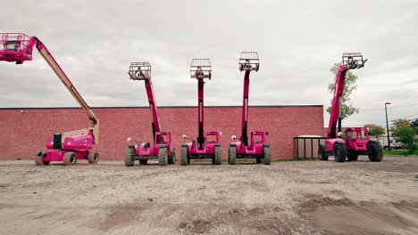 Telescopic-Boom-Lift-on-a-construction-dirty-lot