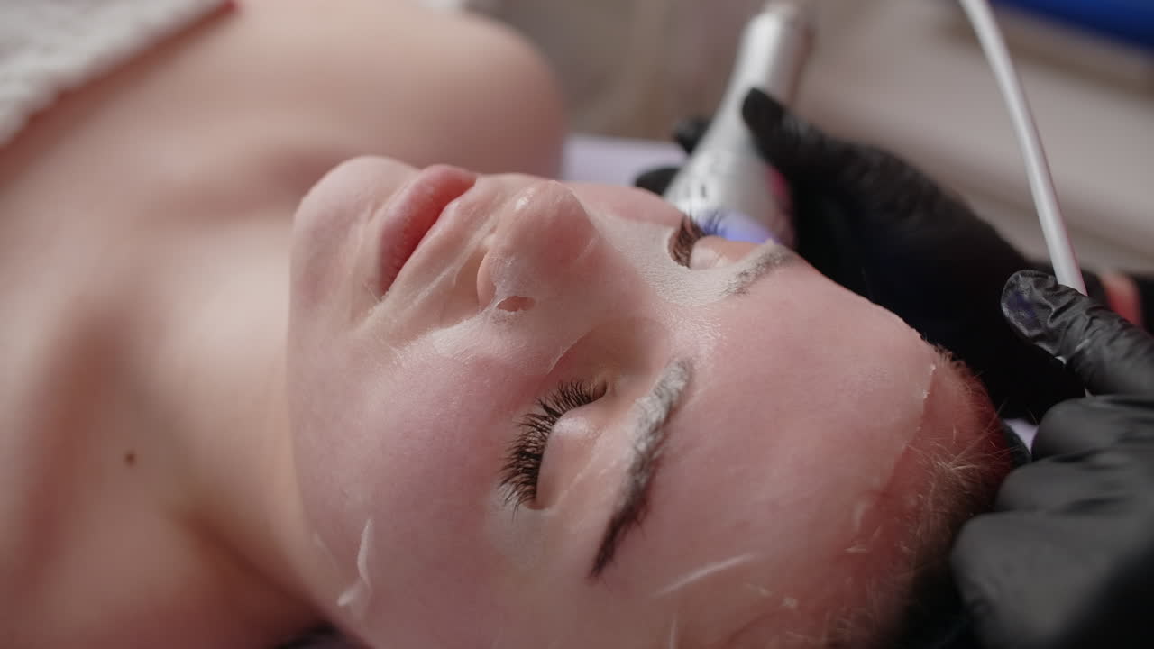 Facial Treatment with Face Mask