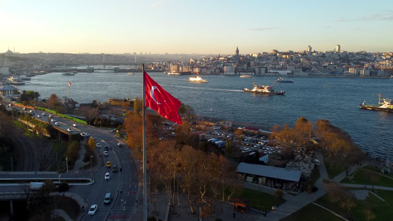 이스탄불 황금 의 공중 풍경, 해가 뜨는 순간